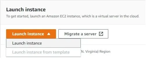 AWS EC2 Launch Page